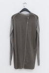BORIS BIDJAN SABERI Patchwork T-Shirt LS1.2 RF F035+FTJ 00001 Carbon Grey